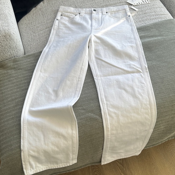NWT KHAITE Bonnie White Straight-Leg Jeans US28 - Picture 3 of 8
